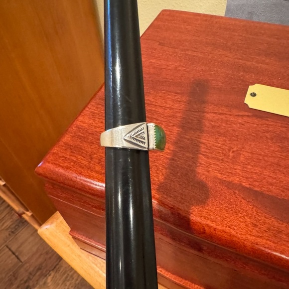 For trade with Kim!  Myopic Void Sterling Silver Bamboo Mountain Turquoise Ring - Picture 5 of 16